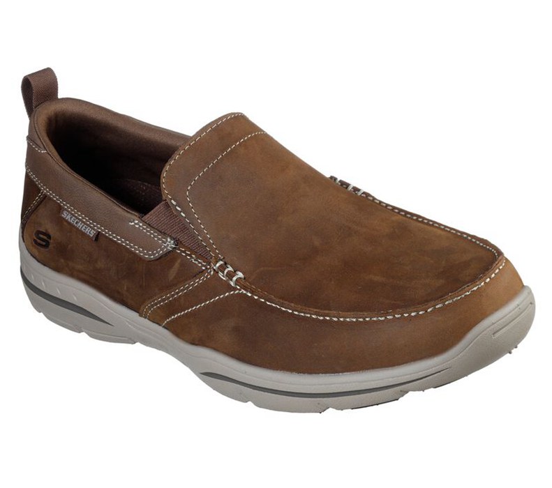 Skechers Herr Bruna Slip On - Relaxed Fit: Harper - Forde - Sverige (IRXCA-7921)